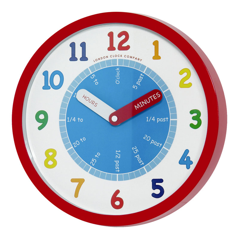 London Clock Company Kids Wall Clock & Reviews Wayfair.co.uk